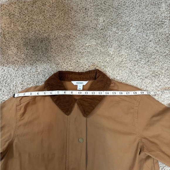 Old Navy Tan Canvas/Barn Jacket with Corduroy Collar - Picture 10 of 13